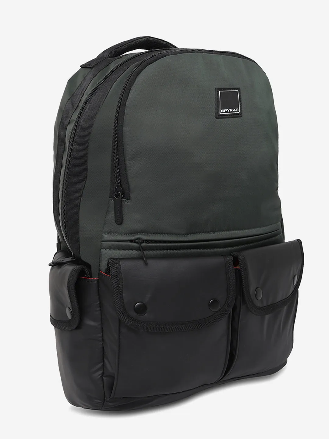 Spykar Unisex Olive And Black Backpack