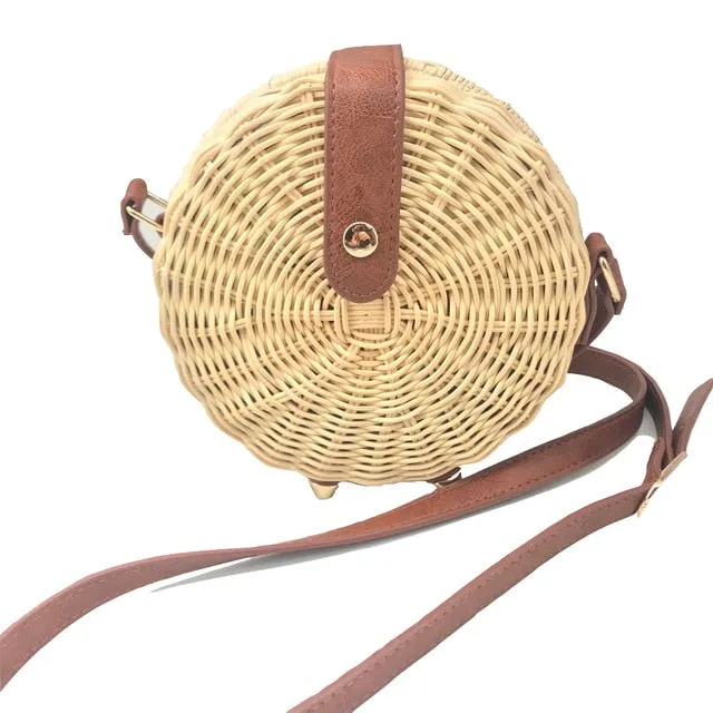 Square Round Mulit Style Straw Bag