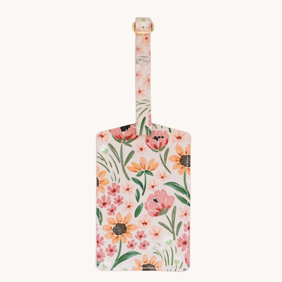 Sunny Poppies Luggage Tag