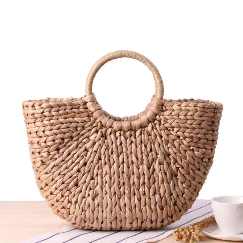 Tassel Rattan Beach Straw Handmade Tote Bag