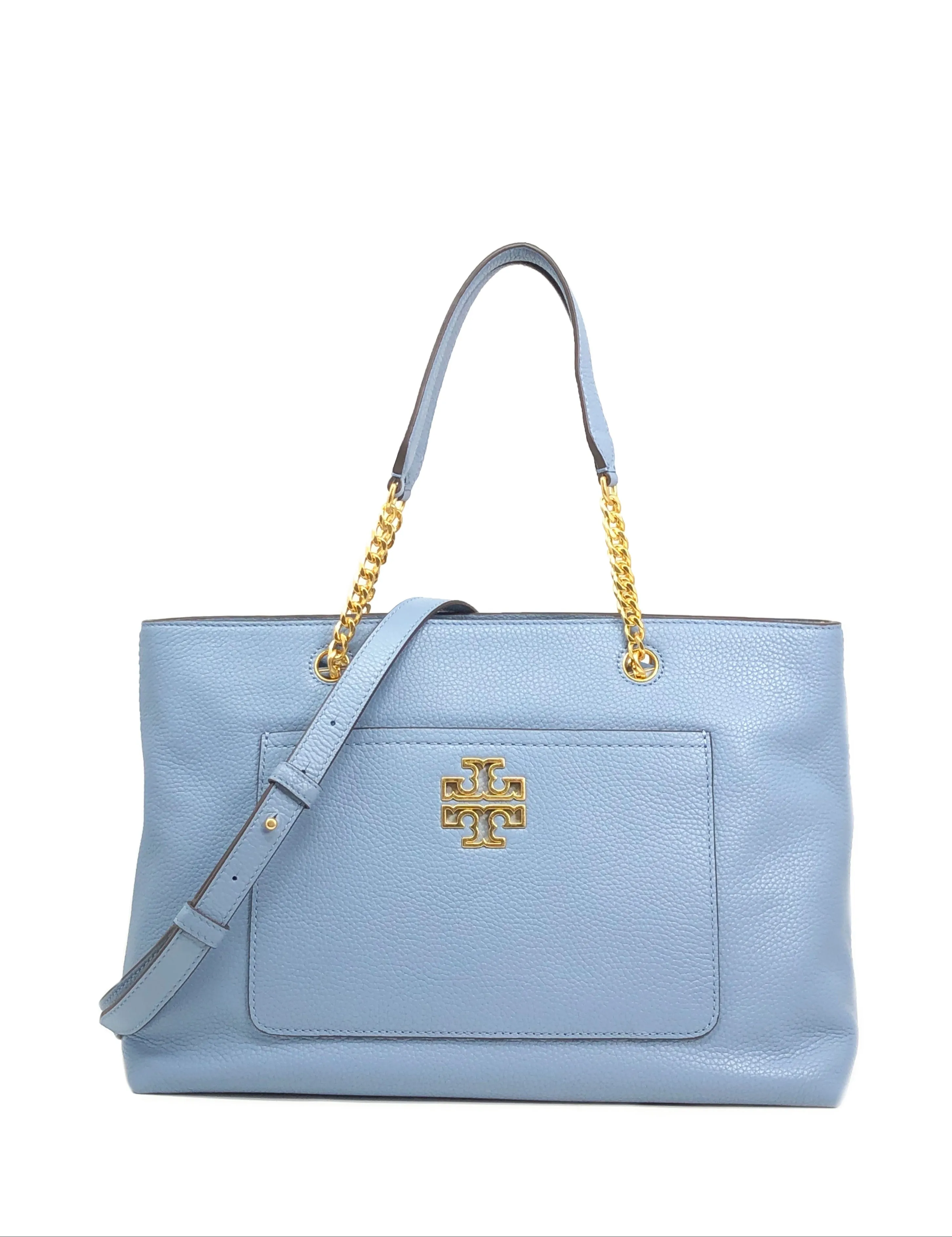 Tory Burch Blue Cloud Britten Satchel