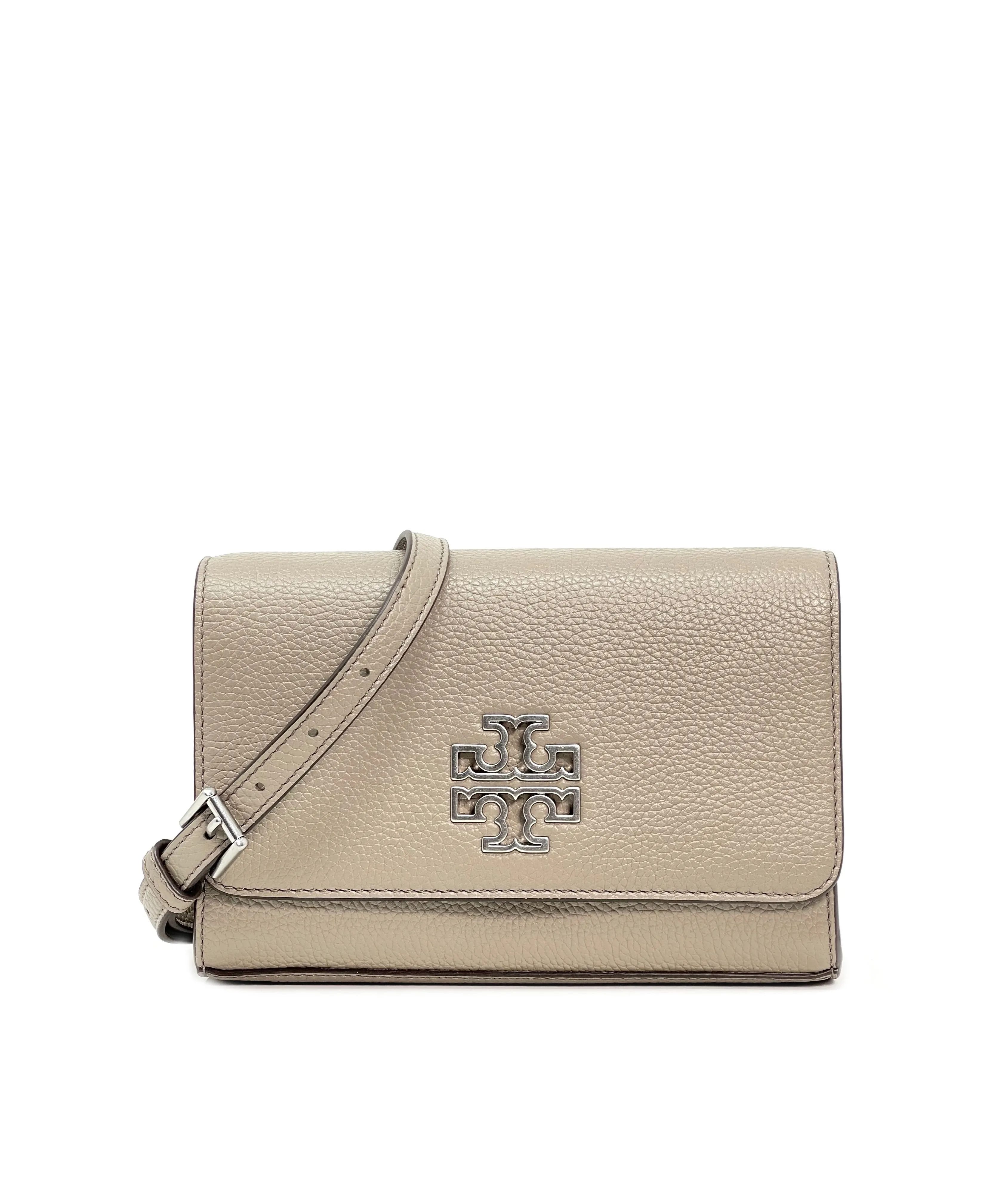 Tory Burch French Gray Britten Combo Crossbody