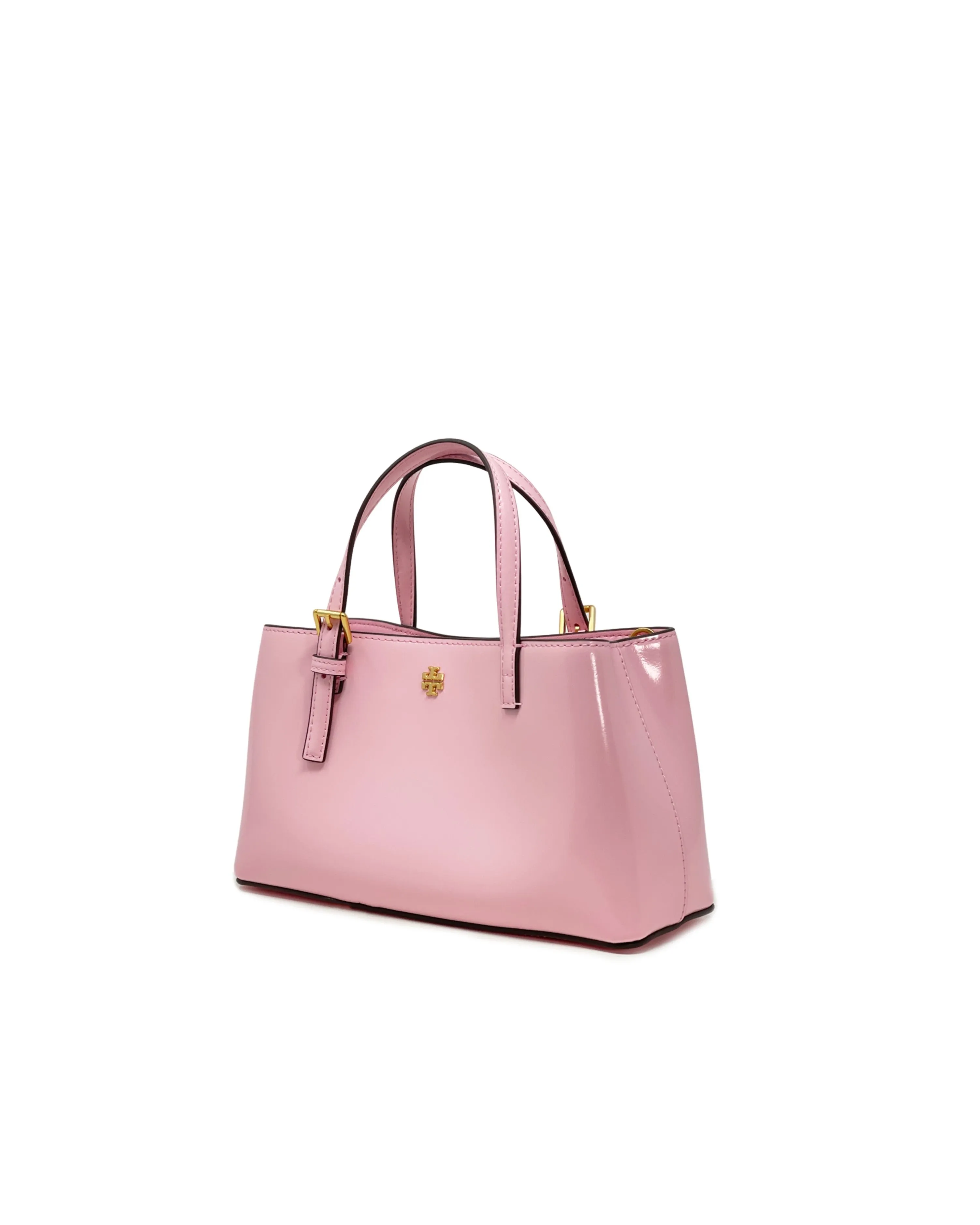 Tory Burch Pink Plie Emerson Patent Mini Tote