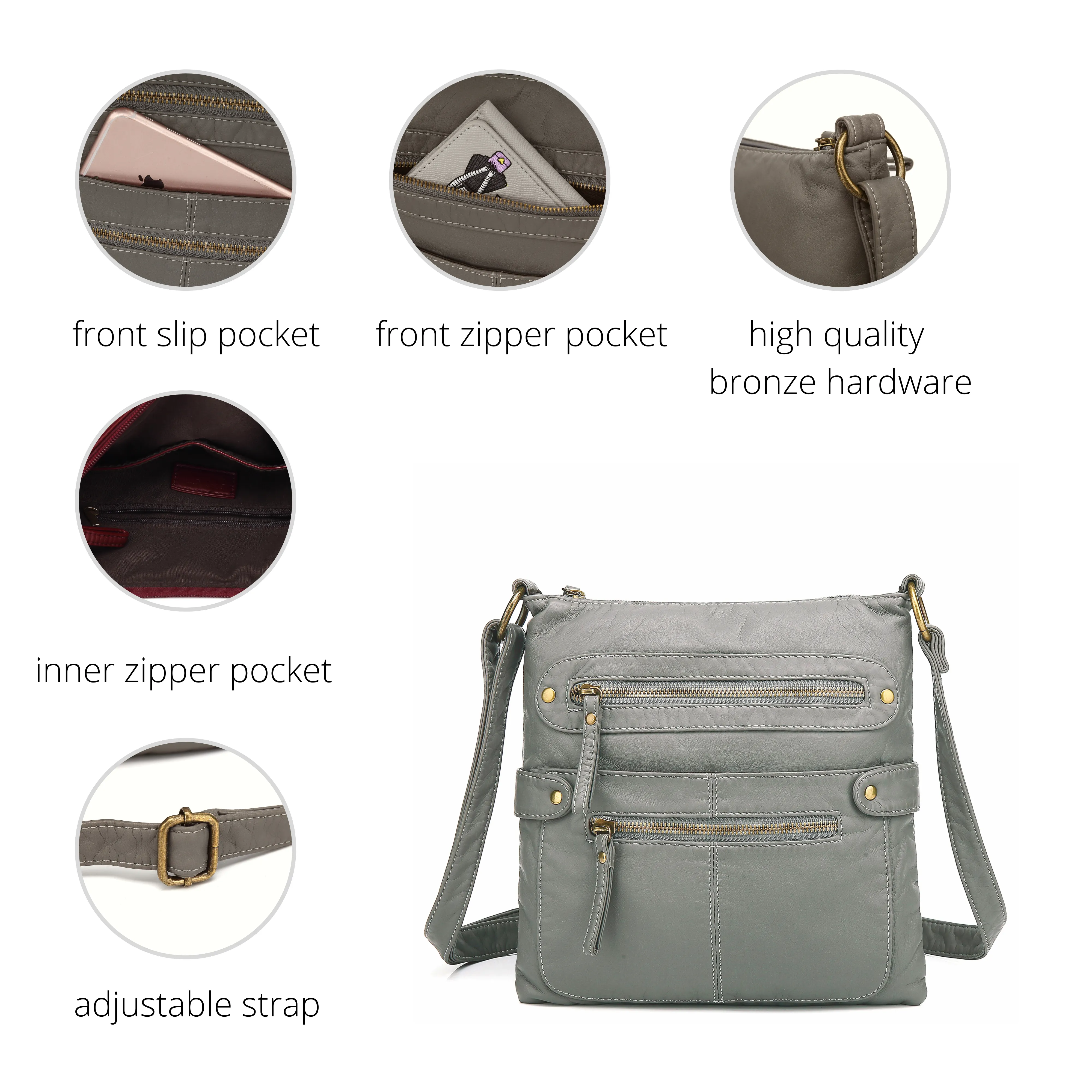 Ultra Soft Crossbody Bag H1820