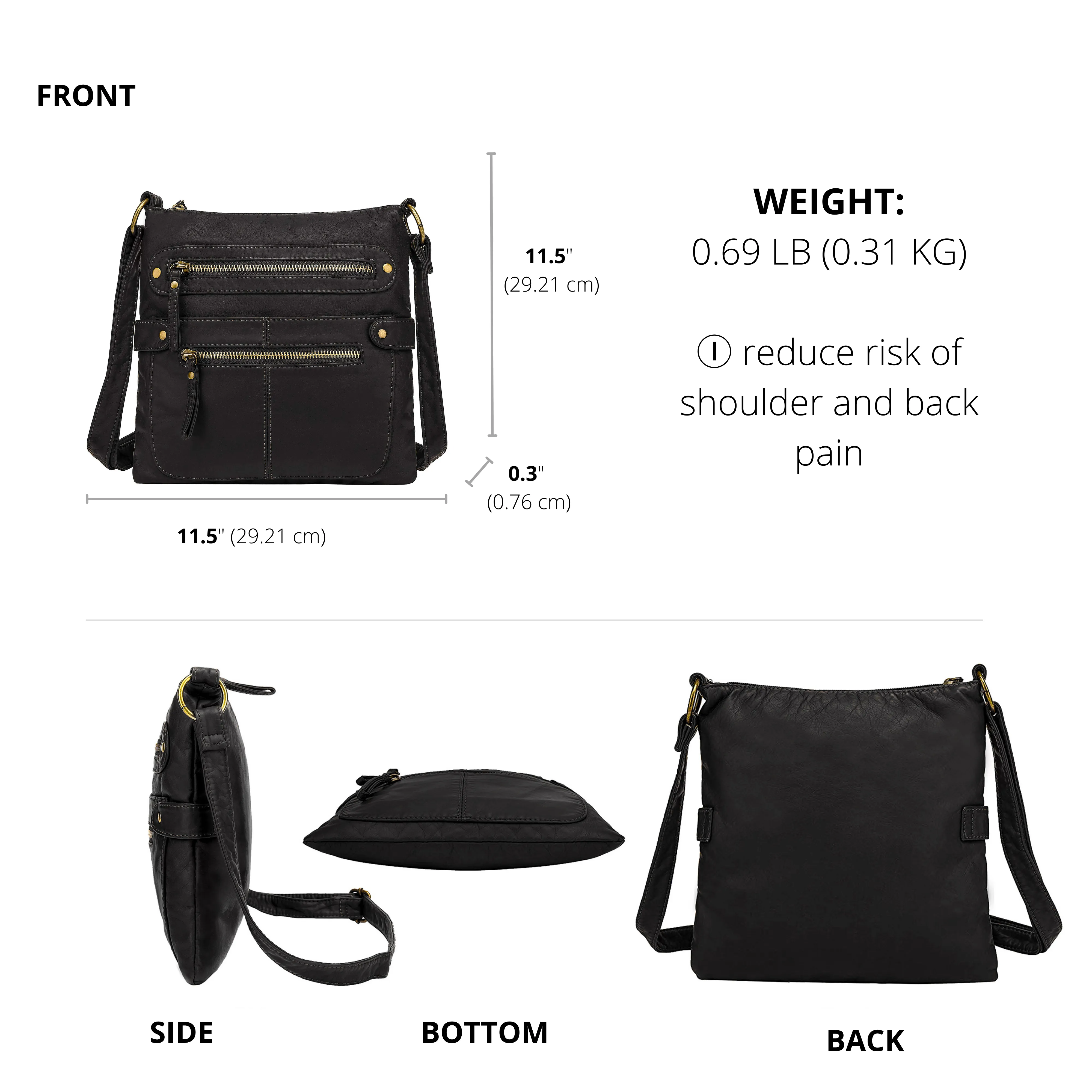 Ultra Soft Crossbody Bag H1820