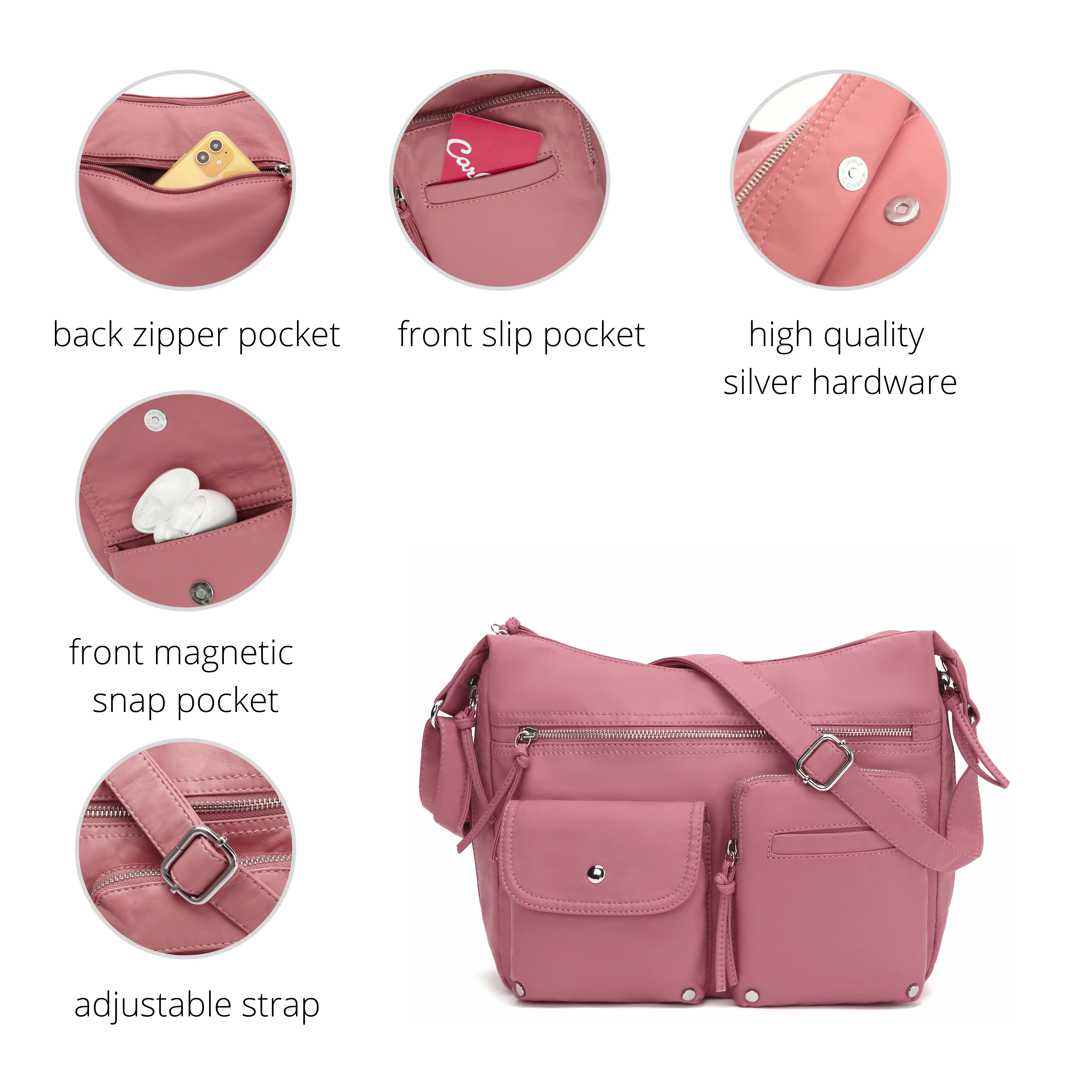 Ultra Soft Medium Crossbody, Shoulder Bag H1800