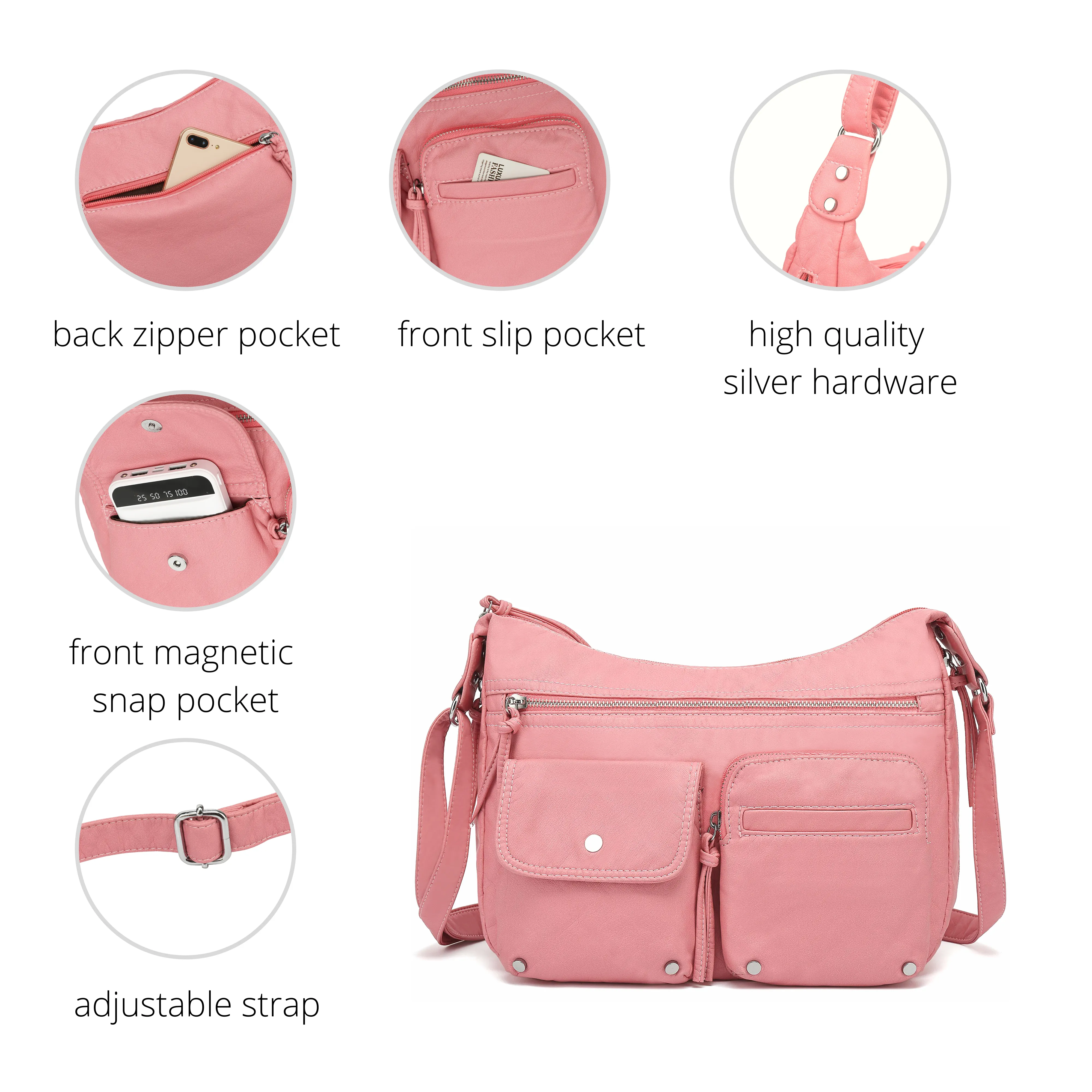 Ultra Soft Medium Crossbody, Shoulder Bag H1800