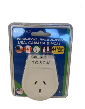 USB A C & Power Adaptor for USA