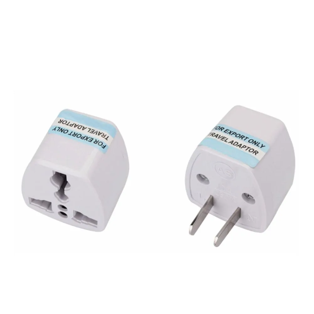 USPower Plug Adapter 2 pin Converter (AU/EU/UK Universal to US)