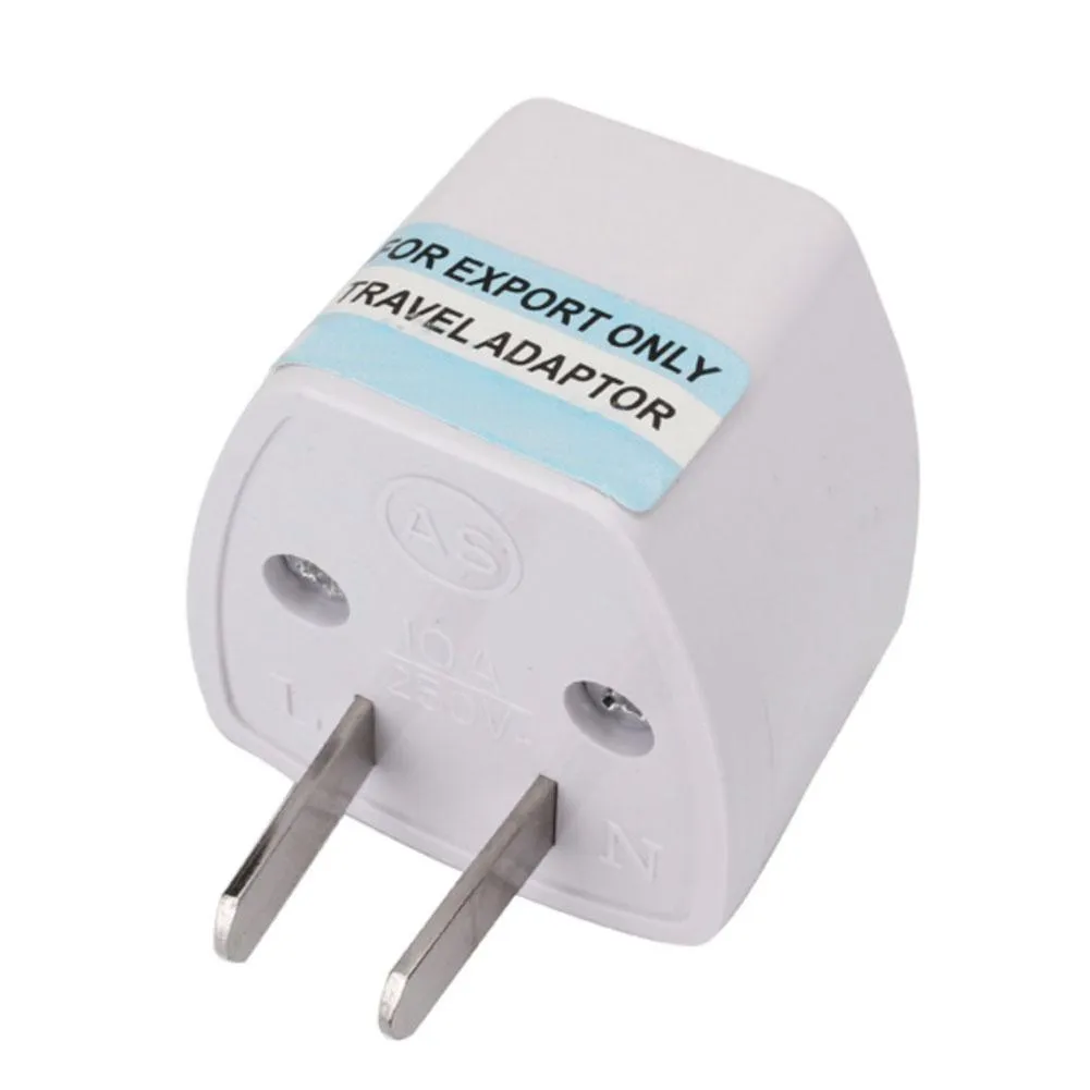 USPower Plug Adapter 2 pin Converter (AU/EU/UK Universal to US)