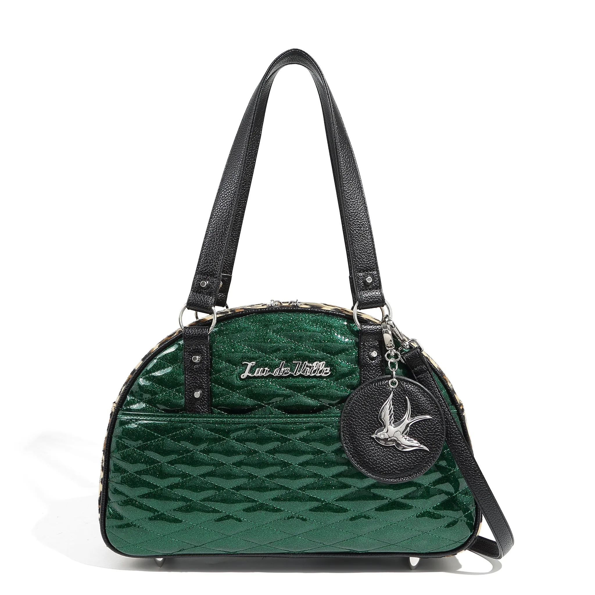 Venus Green Sparkle Love Bird Tote