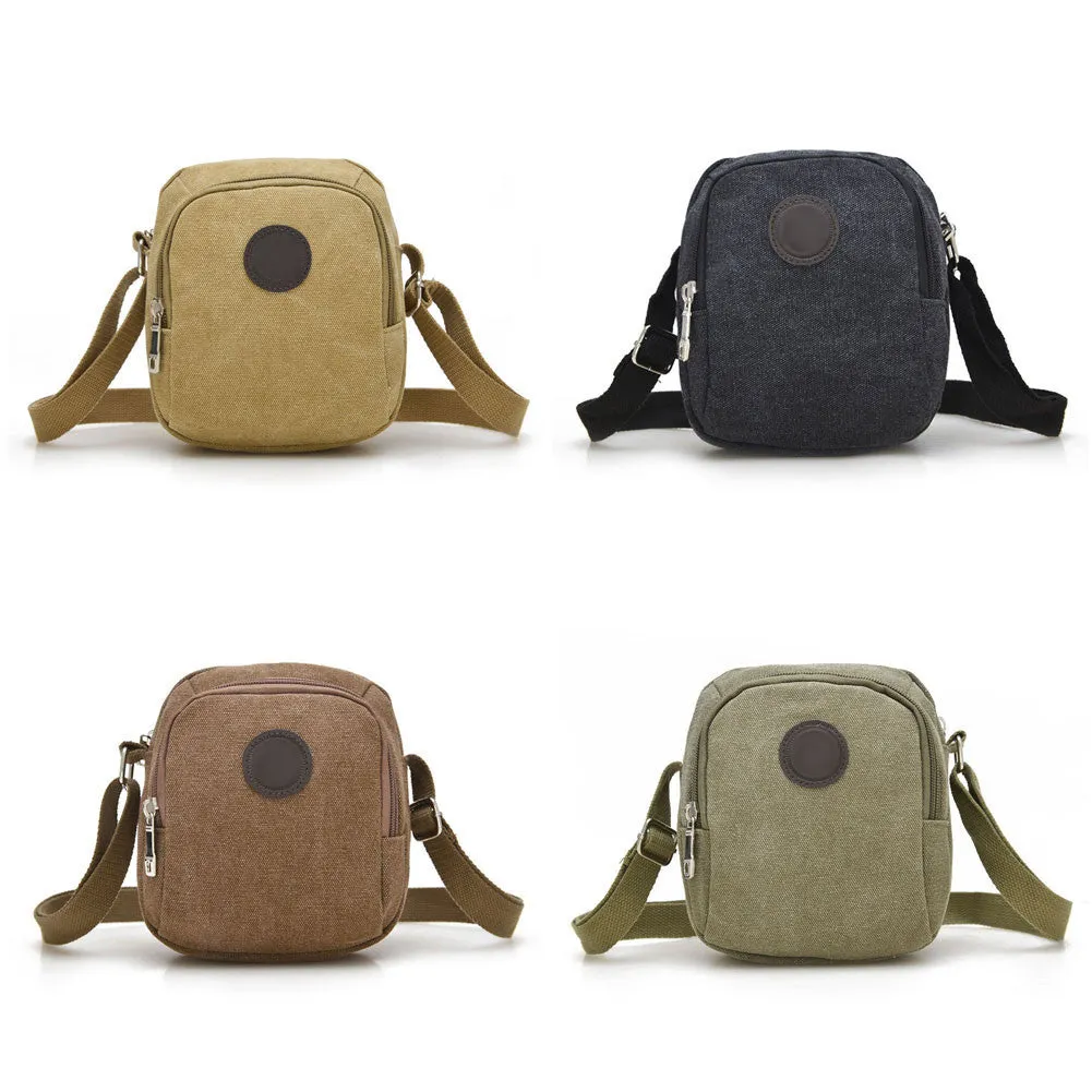 Vintage Canvas Men's Crossbody Over Shoulder Messenger Bags Handbag Leisure Travel  Bag  WML99