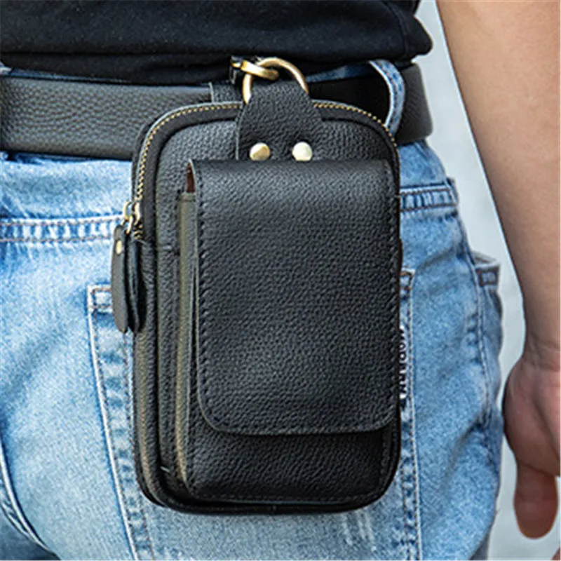 Vintage Mini Belt Bag For Tactical Training With Hook