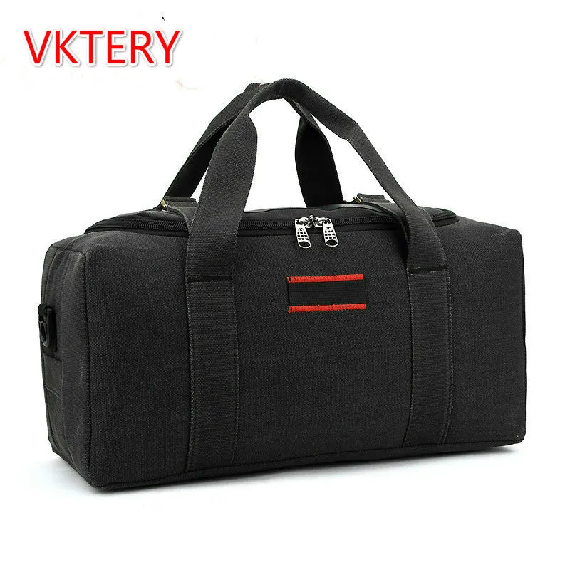 VKTERY Fashion brand Men Travel Bags Large Capacity 36-55L Women Luggage Duffle Bags Canvas Folding Bag For Trip Waterproof D39