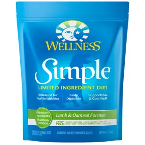 Wellness Simple Limited Ingredient Diet Lamb and Oatmeal Dry Dog Formula