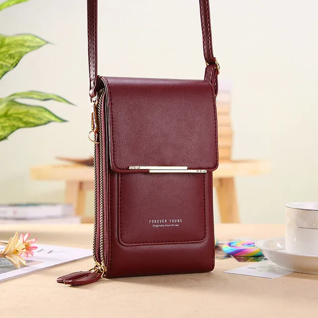 Women Bags Wallet Touch Screen Phone Crossbody Shoulder Strap Handbag