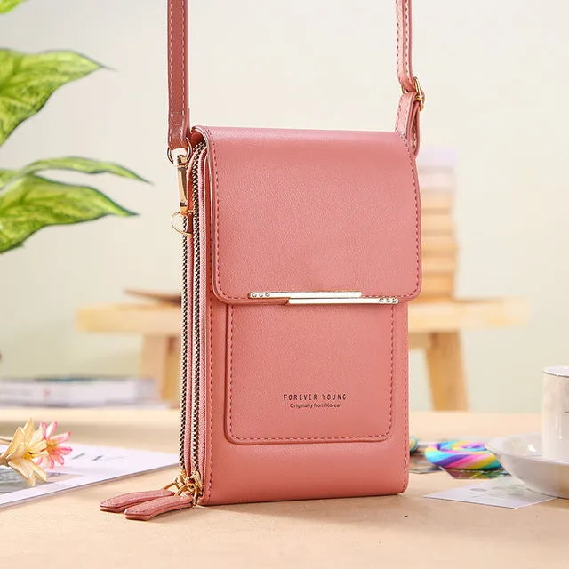 Women Bags Wallet Touch Screen Phone Crossbody Shoulder Strap Handbag