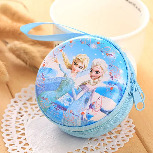 YOUYOU MOUSE Cartoon Coin Purse Elsa Anna Princess Girls Key Case Wallet Children Snow Queen Headset Bag Coin Packet